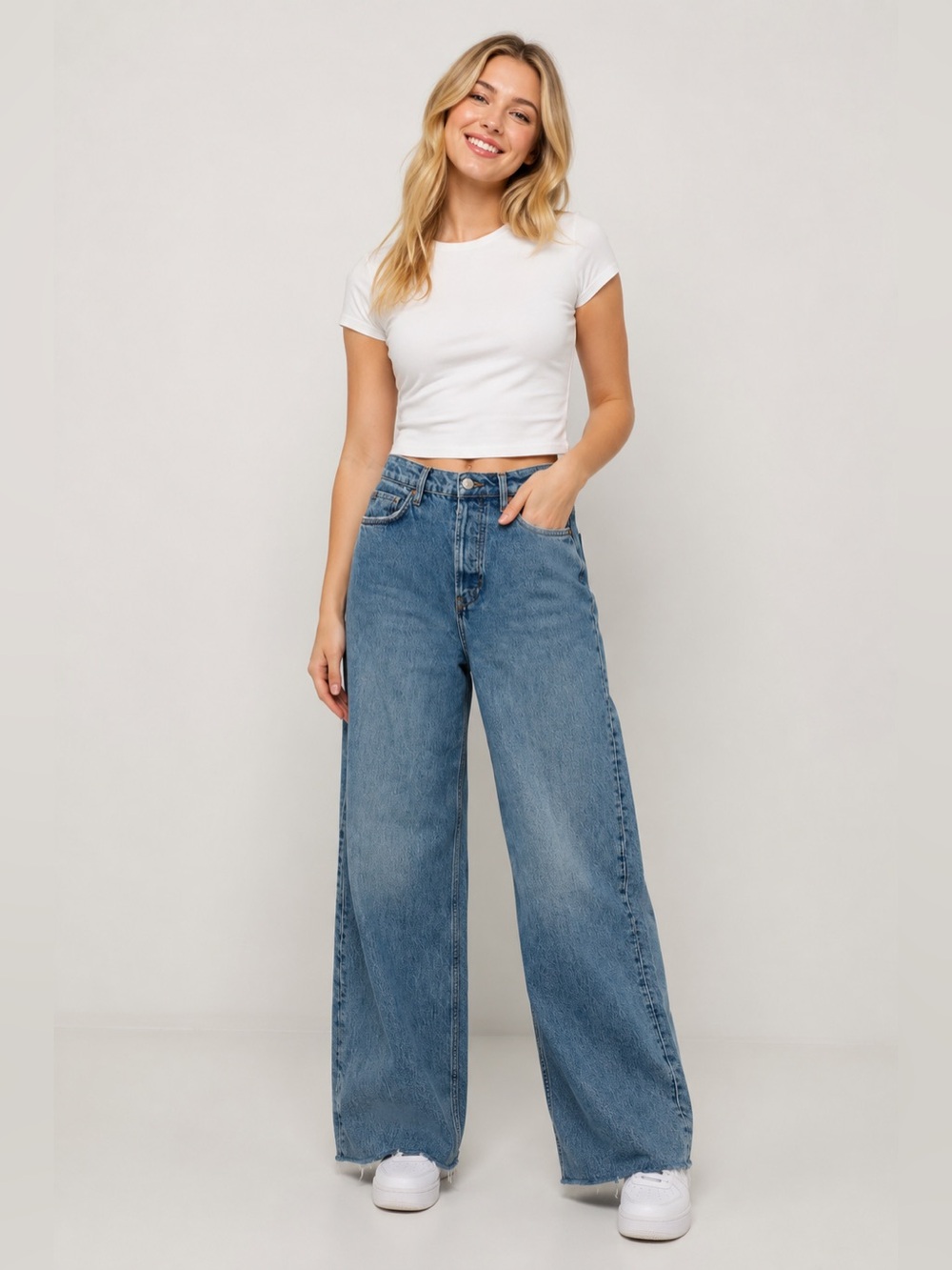 Reformation Jeans ($218) Pleated Reworked HR Wide Leg Jeans